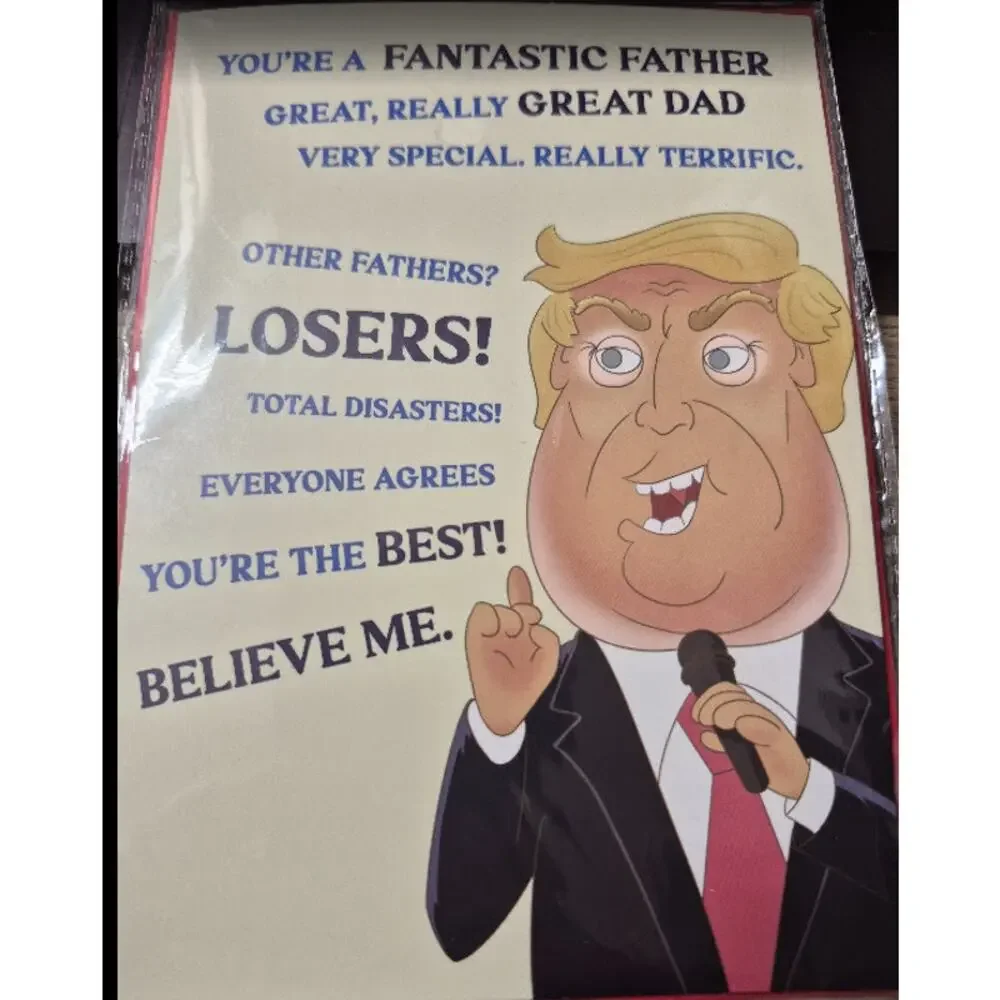 Funny Birthday Father's Day Card Gift with Envelope 5x7 Trump Themed Card b29